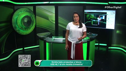 Nvidia bate projeções e fatura US$ 46,7 bi em receita trimestral