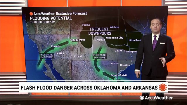 Strong storms bring flooding potential from the Plains to the Gulf