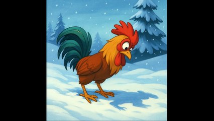 الديك يبحث عن ظلّه تحت الثلج – أغنية عربية للأطفال - حكايات داكوتا الشمالية