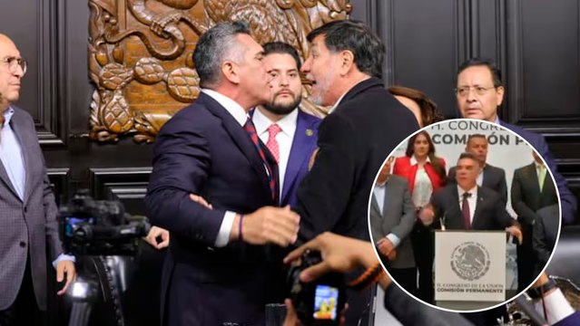 Alejandro Moreno explica el altercado con Gerardo Fernández Noroña: Es un cobarde