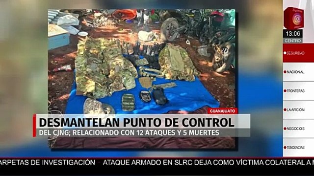 Desmantelan casa del CJNG en Guanajuato con armas aseguradas