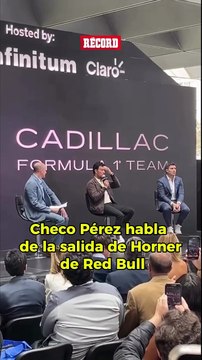 Checo Pérez habló sin profundizar sobre la salida de Christian Horner de Red Bull.