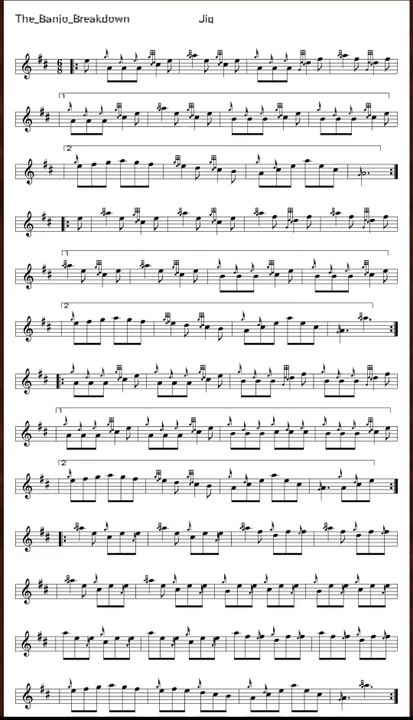 How to Play Banjo Breakdown (Jig) with Music 🎶