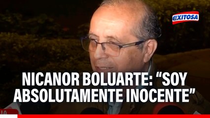 Nicanor Boluarte niega conocer a Santiváñez y denuncia persecución de la Fiscalía: "Soy absolutamente inocente"