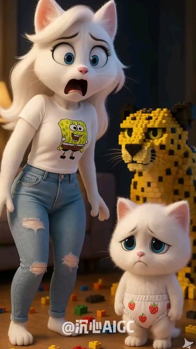 Cat AI Short Drama: The Little Leopard Friend of the Cat son