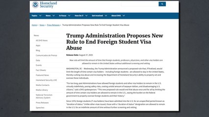 미, 외국 학생·교환 방문자 비자 기간 최장 4년으로 제한 추진 / YTN