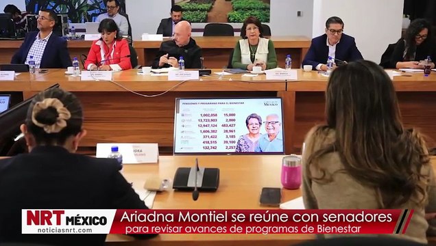 Ariadna Montiel se reúne con senadores para revisar avances de programas de Bienestar