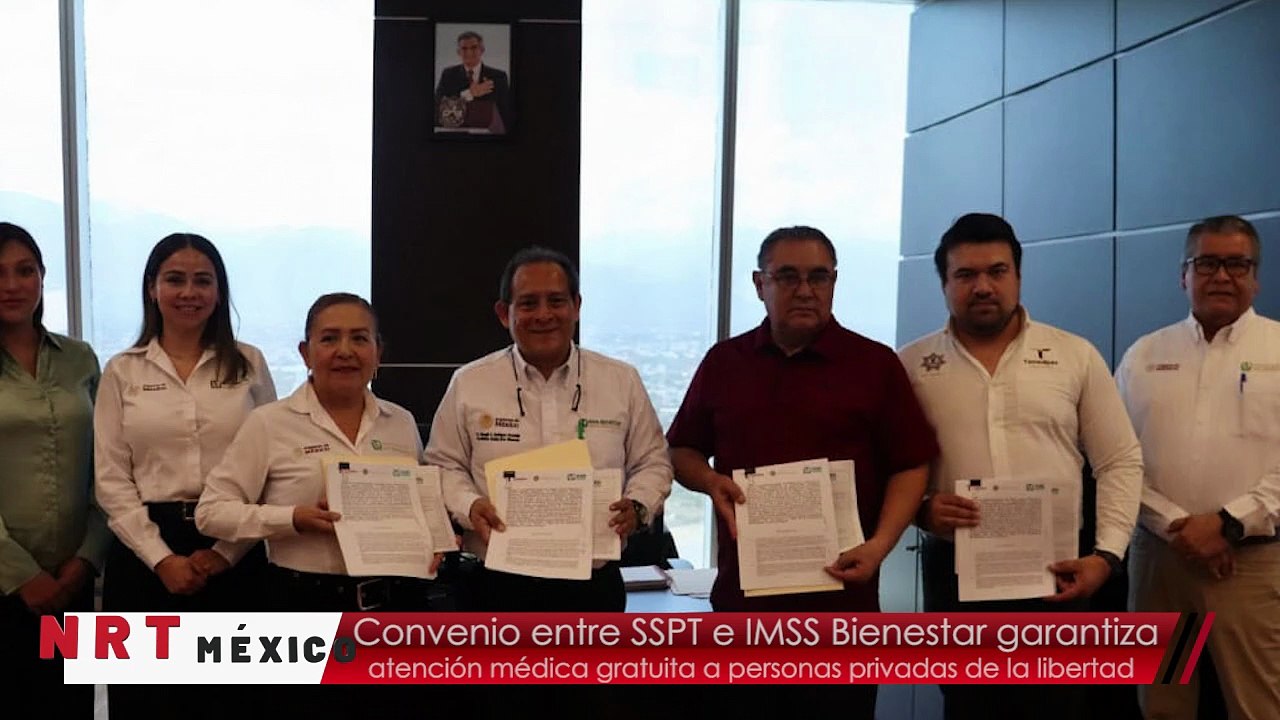 Convenio entre SSPT e IMSS Bienestar garantiza atención médica gratuita a personas privadas de la libertad