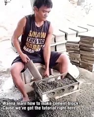 Let's make cement blocks together!