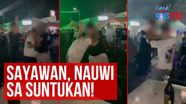 Sayawan, nauwi sa suntukan! | GMA Integrated Newsfeed
