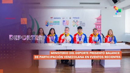 Ministro del Deporte de Venezuela presentó balance de los Juegos Panamericanos Junior DEPORTES TE LO CUENTO 27-08-2025