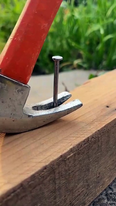 DIY Hammer Trick: Remove Nails Easily | Carpentry Hack for Beginners 🔨"**