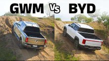 BYD Shark vs GWM Cannon Alpha PHEV: ULTIMATE off-road and towing comparison review!