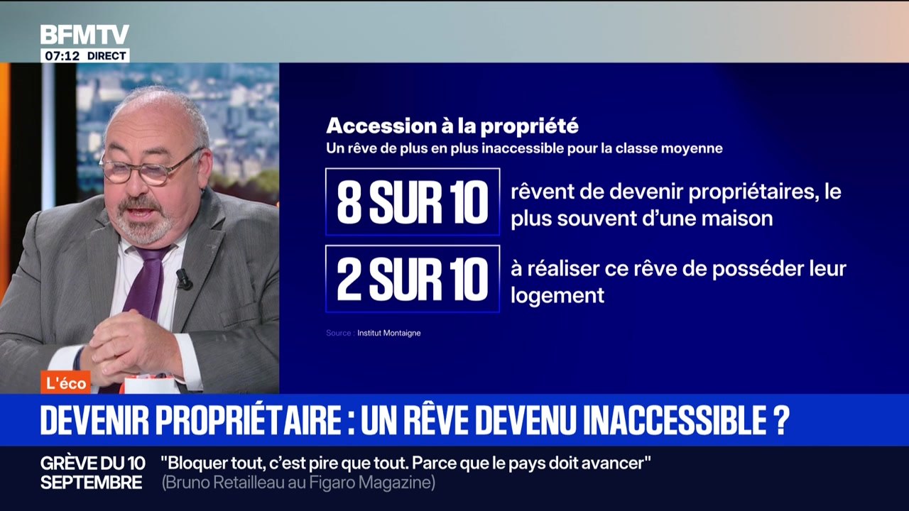 BFM éco : Devenir propriétaire, un rêve devenu inaccessible ? - 28/08