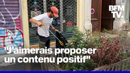 ROBIN DE BFM - Il nettoie bénévolement les rues de Lyon