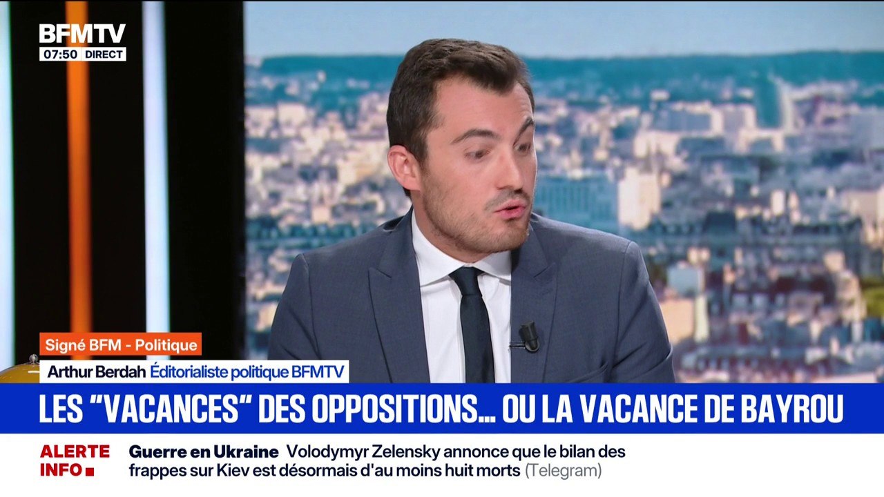 ÉDITO SIGNÉ BFM - Les "vacances" des oppositions, ou la vacance de Bayrou