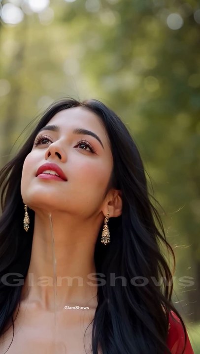 Very beautiful girl enjoying in garden - GlamShows   #love #beauty #beautifulgirl #model #romantic