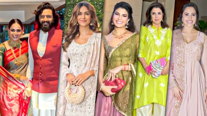 Mrunal Thakur, Farah Khan, Jacqueline, Nushrratt & Riteish-Genelia - Ganesh Chaturthi Celebrations