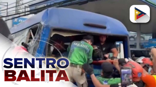 Nasa 10 sugatan, matapos araruhin ng isang pampasaherong bus ang ilang mga sasakyan sa Commonwealth Ave. | ulat ni Merry Ann Bastasa - Radyo Pilipinas