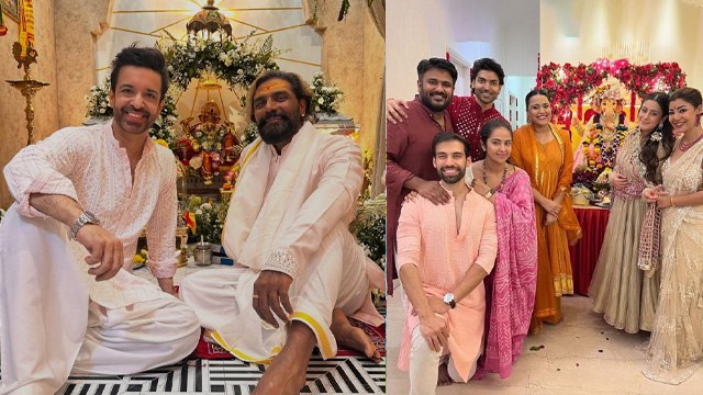 Ganesh Chaturthi 2025: Muslim TV & Bollywood Celeb का गणपति Celebration Video, Puja Aarti...