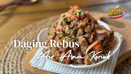 Daging Rebus Air Asam Kerisik, Simple Tapi Padu!