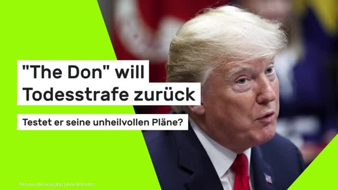'The Don' will Todesstrafe zurück?- testet er seine unheilvollen Pläne?