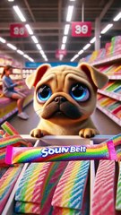 One Candy, Two Friends! See How a Dog Brightens a Boy s Day by Sharing! 💖#cute #dog #shorts