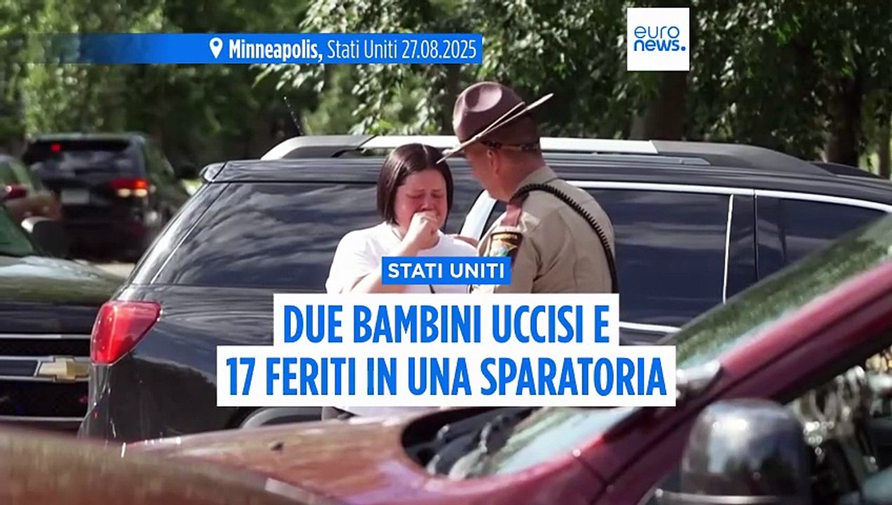 Sparatoria in una scuola cattolica a Minneapolis: morti due bambini di 8 e 10 anni
