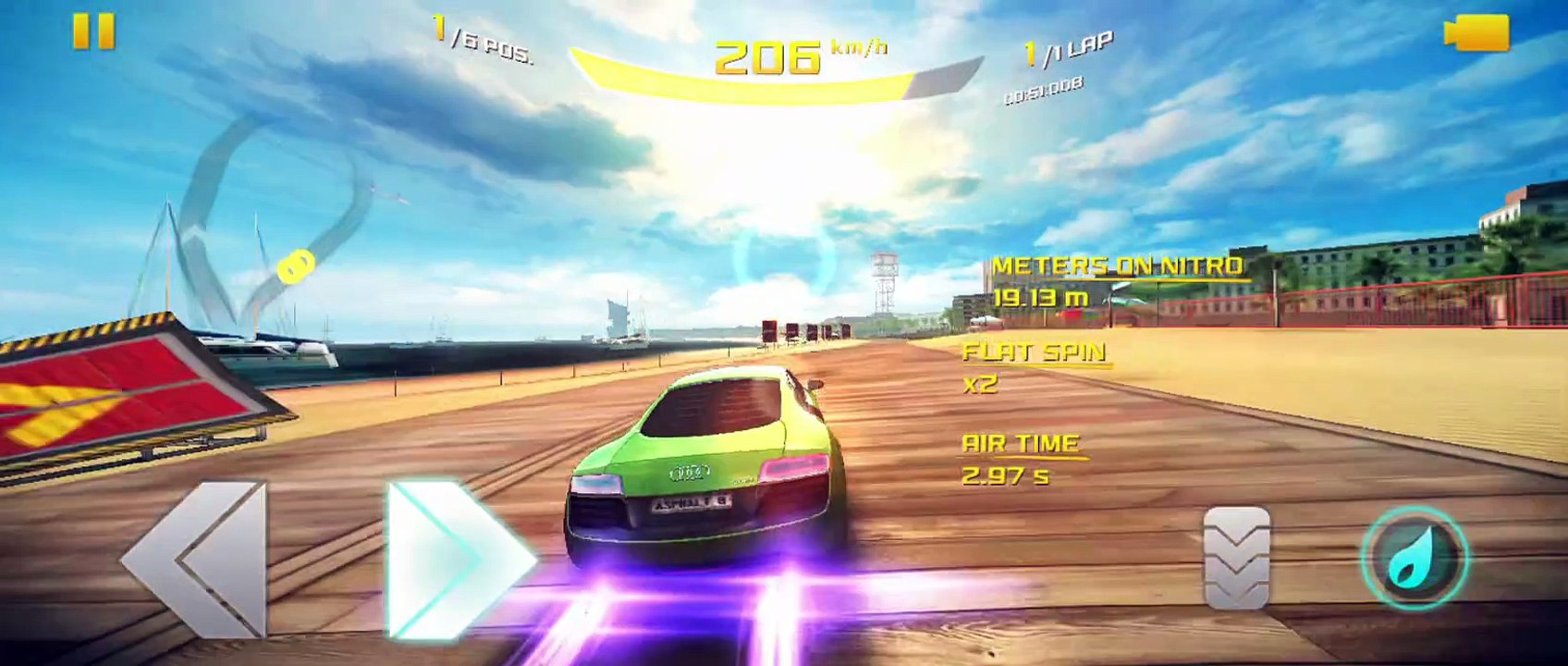 Asphalt 8 Barcelona preview gameplay