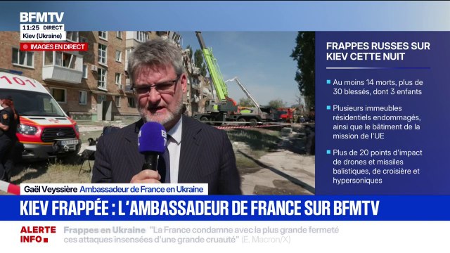 Selon Gaël Veyssière, ambassadeur de France en Ukraine, la population ukrainienne attend des pressions sur la Russie pour l'obliger à venir à la table des négociations