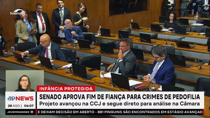 Senado aprova projeto que proíbe fiança para crimes de pedofilia