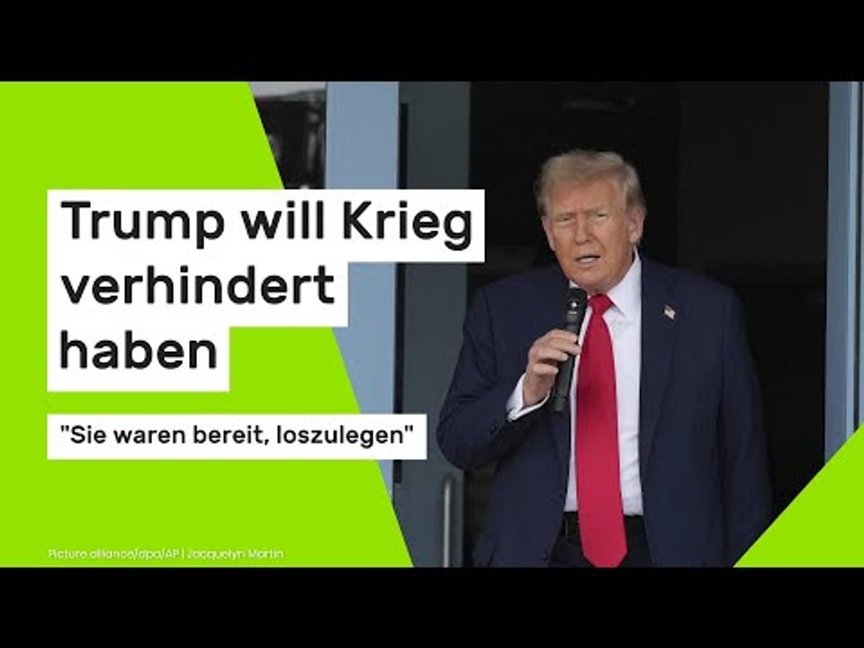 Trump will Weltkrieg verhindert haben: 'Sie waren bereit, loszulegen'