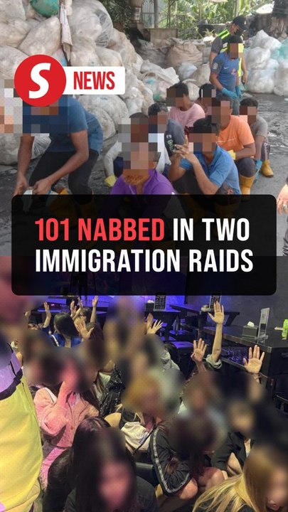 Two immigration raids sees 101 people nabbed