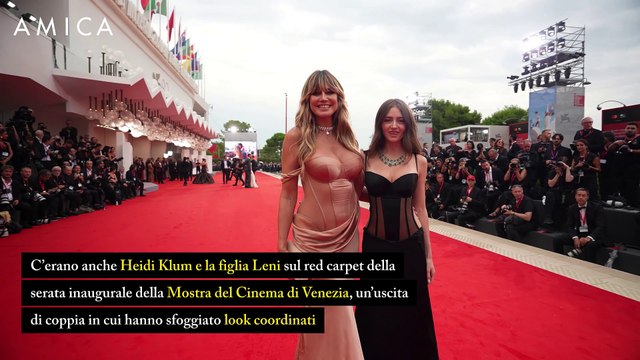 Heidi Klum e la figlia Leni gemelle diverse sul tappeto rosso di Venezia 2025