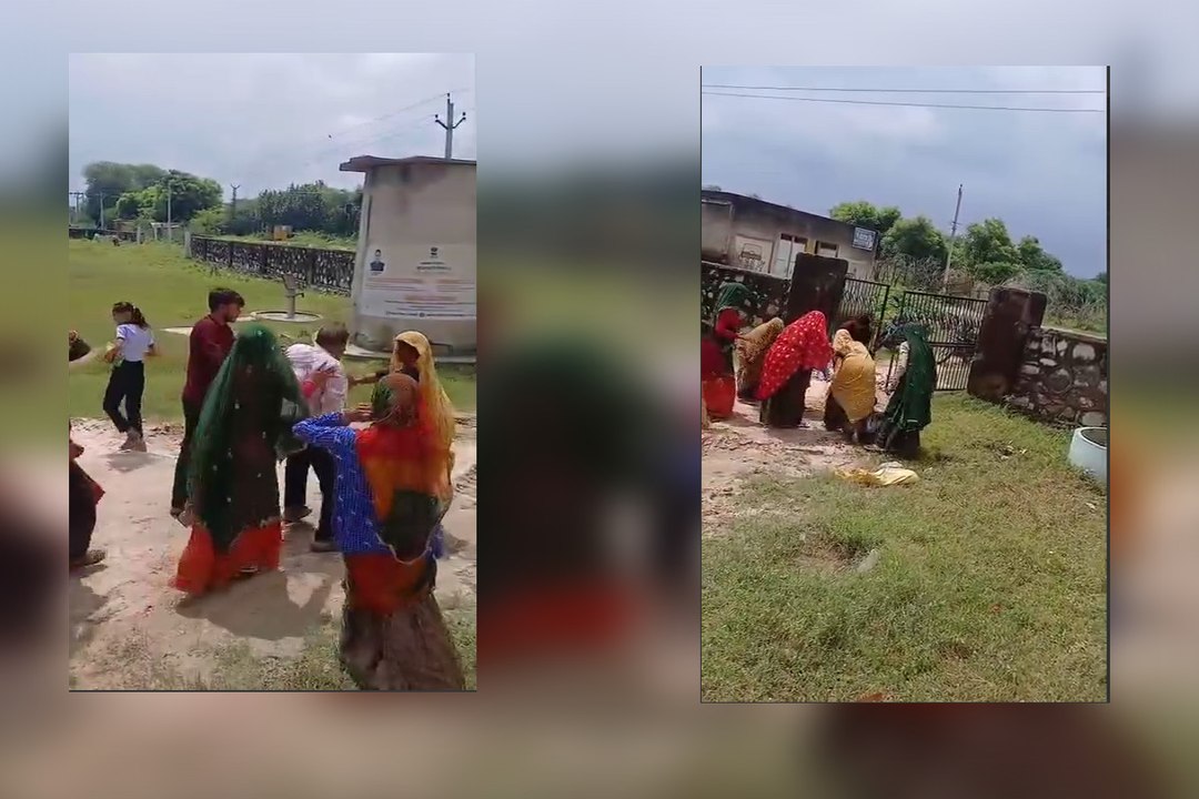 दौसा में सरकारी स्कूल के शिक्षक पर छेड़छाड़ का आरोप, महिलाओं ने चप्पलों से की धुनाई, VIDEO वायरल