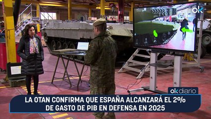 La OTAN confirma que España alcanzará el 2% de gasto de PIB en Defensa en 2025