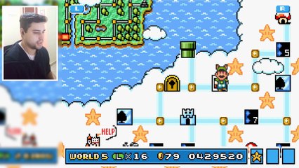 🎮 Super Mario Bros. 3 Ep.[06] - Mundo 5: Entre Nuvens. ☁️