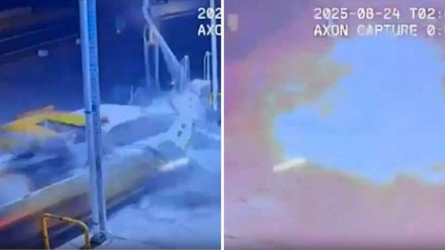 Ruba auto e si schianta contro pompa di benzina: fiamme spaventose