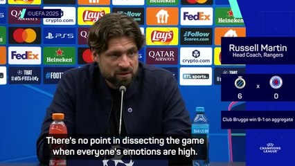 Rangers must 'feel the pain' after humiliation against Brugge, insists Martin