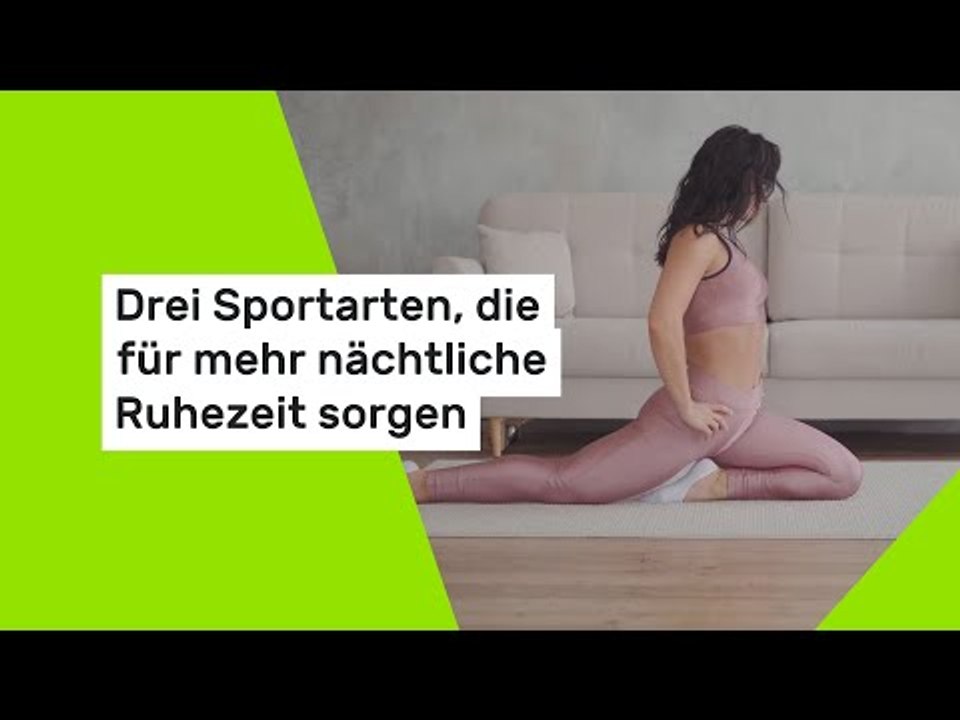 Drei Sportarten, die für mehr nächtliche Ruhezeit sorgen