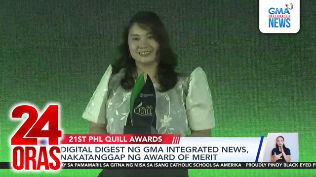 Digital Digest ng GMA Integrated News, nakatanggap ng Award of Merit | 24 Oras