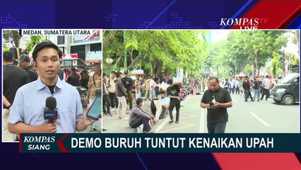 Buruh di Medan Demo DPRD Sumut, Tuntut Kenaikan UMP dan UMK hingga Outsourcing dihapus