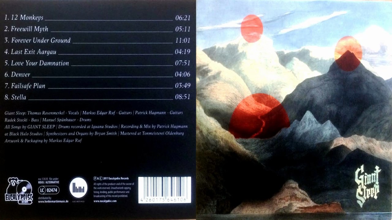 GIANT SLEEP...01. 12 Monkeys - 02. Freewill Myth