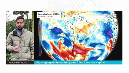 Baja segregada traerá frío y precipitaciones a la capital