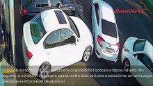 Manobra milimétrica motorista impressiona ao estacionar em espaço quase impossível