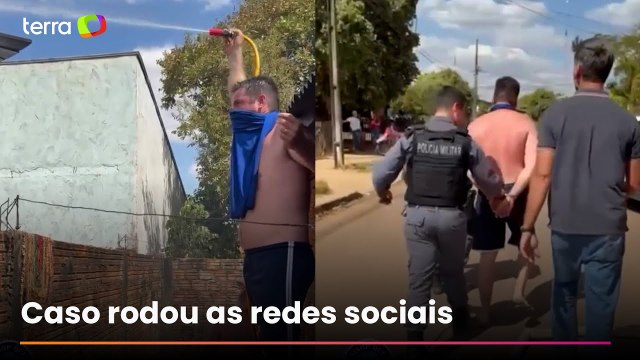 Vizinho ajuda a apagar incêndio em casa de idosos e acaba preso por desacato em MT