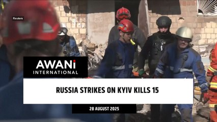 Russia strikes on Kyiv kills 15