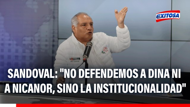 César Sandoval: No estamos defendiendo a Dina Boluarte o Nicanor Boluarte, estamos defendiendo la institucionalidad