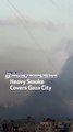 Heavy Smoke Covers Gaza City