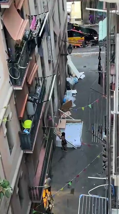 Degradación en calle Picalquers, El Raval